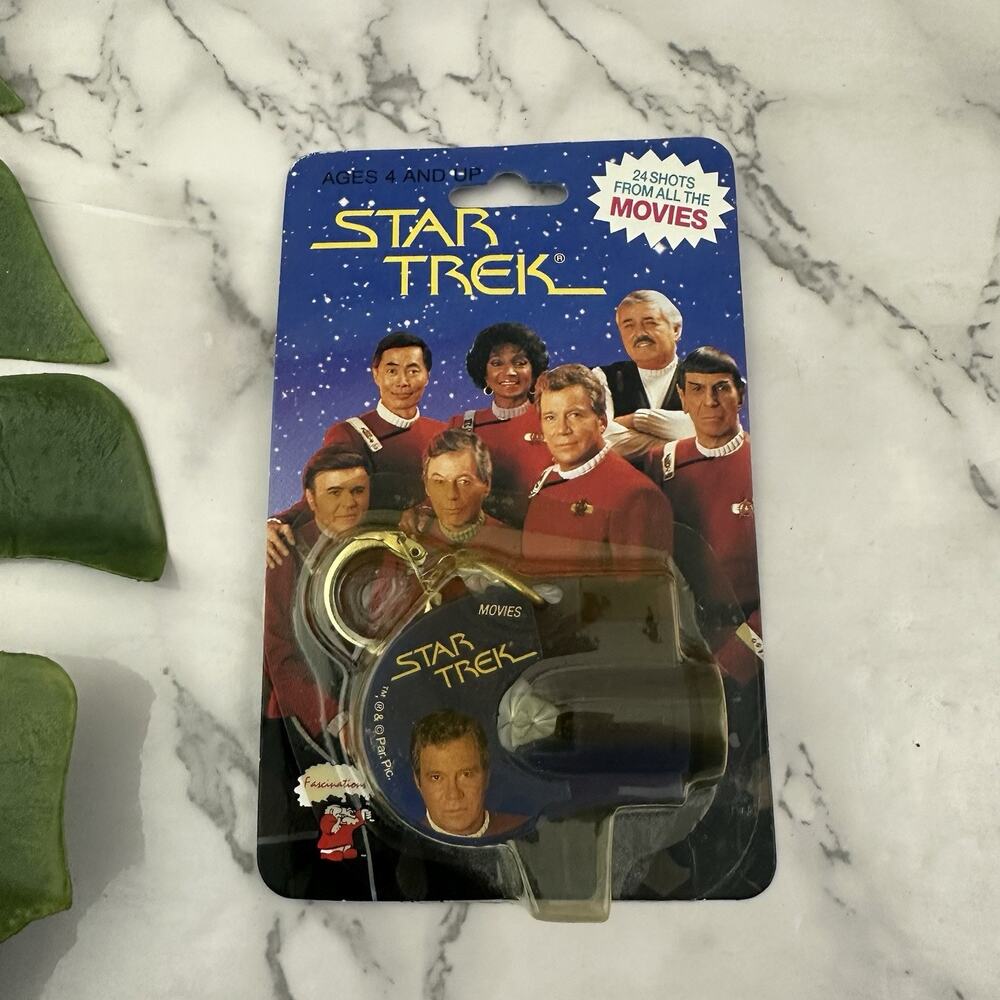 Star Trek Vintage 90s Key Chain Click Viewer New Movie Stills Sealed Original